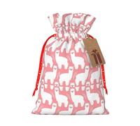 Alpaca Llama Printing 1 Pc Christmas Bag With Drawstring For All Adults To Give Presents Halloween