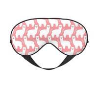 Alpaca Llama Reversible Eye Mask Double Sided Blackout Mask Adjustable Soft Sleep Travel Nap Cover