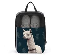 Alpaca Llama Shoe Bag Waterproof & Breathable Shoe Pouch for Travel, Portable Carry Case for Sports Sneakers, Gym, Vacation