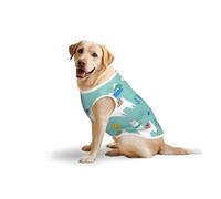 Alpaca Llama Soft Cotton T-Shirt Vest For Large Dogs, Print Pet Clothes Breathable Pet Pullover Tee Sleeveless Sweatshirt (3xl-5xl)