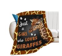 Alpaca Llama Throw Blanket Cozy Plush Just A Girl Who Loves Flannel Fleece Ultra Soft Blankets Flower Floral Lightweight Fuzzy Party Blanket Gifts for Girls Women Adult Bed Couch Sofa 50"x40"