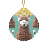 Alpaca Llama Xmas Home Decorations Ornaments, Hanging Christmas Tree Gift Pendant For Holiday Cheer