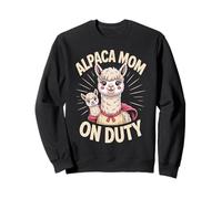 Alpaca Mom On Duty Farm Sweatshirt
