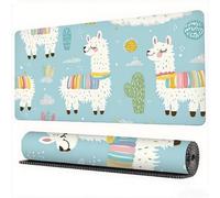Alpaca Mouse Pad 1500 x 800 x 3 mm XXL Desk Mat Animal Mouse Mat, Extended Japanese Mousepad Large Desk Pad with Non-Slip Base and Stitched Edge Office Accessories for Home Gaming Work Laptop,Model934
