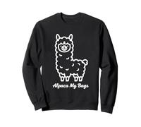 Alpaca My Bags Cute Travel Pun Graphic Vacation Design Sweatshirt
