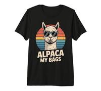 Alpaca My Bags Funny Travel Alpaca Llama Pun Premium T-Shirt
