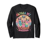 Alpaca My Emotional Baggage Funny Alpaca Llama Humor Long Sleeve T-Shirt