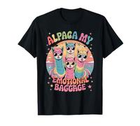 Alpaca My Emotional Baggage Funny Alpaca Llama Humor T-Shirt