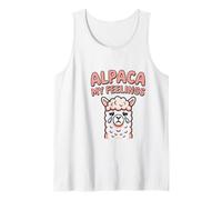 Alpaca My Feelings Funny Animal Humorous Emotions Tank Top