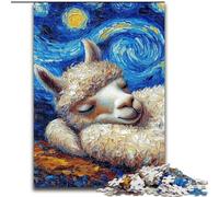Alpaca Night Sky Puzzles for Teenagers 1000 Pieces, for Age 14+ Game Wall Decoration Unique Gifts for Birthday And Christmas (50x75cm)