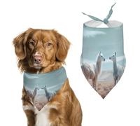 Alpaca on The Grass Dog Bandana Washable & Adjustable Triangle Scarf, Breathable Pet Scarf for Small Medium Large Pets, Cute Fashion Pet Accessory