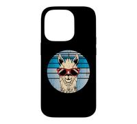 Alpaca or llama in a retro look with cool sunglasses Case for iPhone 14 Pro