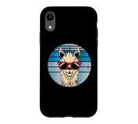 Alpaca or llama in a retro look with cool sunglasses Case for iPhone XR