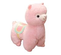 Alpaca Plush Toy, Lama Stuffed Animal Doll, Plushie Hug Pillow Soft Fluffy Cushion Plush Stuffed Alpaca Doll Toys, Fluffy Plushie Toy for Cuddling Collecting Playing, Gift for Kids (Pink,50cm)