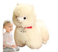 Alpaca Plush Toy - Stuffed Animal Cushion, Soft Hug Pillow Doll, Cuddly Comfort | Christmas Valentine Gift for Birthday Party Present Kids Room Decor Bedding Companion Adorable Keepsake