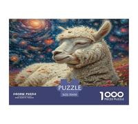 Alpaca Puzzle 1000 Piece Starry Sky Puzzles Family Puzzle Game Have Fun Learning 100% Recycled Cardboard for Adults And Children 70x50cm/1000pcs