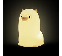 Alpaca Silicone Night Light, Adjustable Brightness Glow, 8.5x10.3x13cm, Animal Alpaca Kids Night Light, Children's Room Led Bedside Lamp, Soft Squishy Silicone, for Kids’ Bedroom Lights