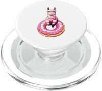 Alpaca Sitting on Donut Illustration PopSockets PopGrip for MagSafe