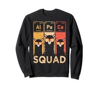 Alpaca Squad Wearing Sunglasses Periodic Table Elements Sweatshirt