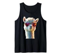 Alpaca Sunglasses Farm Llama Life is Better with Alpacas Tank Top