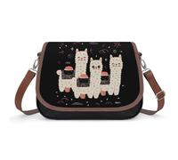 Alpaca Sushi Small Womens Crossbody Bags Shoulder Handbag with Adjustable Strap for Travel