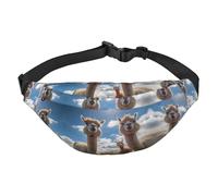alpaca Travel Fashion Waist Bag, Suitable for Sports, Running, Cycling, Traveling, Fishing Boys Large Crossbody Waist Bag,