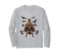 Alpaca Viking Berserker Norse Animal Warrior Long Sleeve T-Shirt