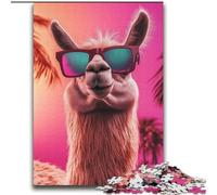 Alpaca Wearing Glasses Jigsaw Puzzles for Adults 2000 Jigsaws, Educational Games Home Decoration Birthday Present, Gifts, Wall Art (70x100cm)