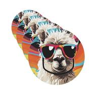 Alpaca wearing sunglasses Car Air Freshener Cards for Women Men 4 Pack Cute Car Accessories Long Lasting Scent Car Diffuser Hanging Auto Aromatherapy Tablets Car Fresheners Gifts