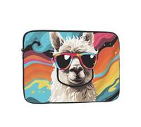 Alpaca Wearing Sunglasses Laptop Case 12 inch, Shockproof Protective Computer Sleeve Cover Water Resistant Laptop Bag Carrying Tablet Cover Briefcase Handbags Gifts for Men Women