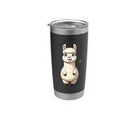 Alpaca with Leaf Animal Design Stainless Steel Insulated Tumbler