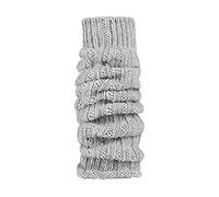Alpaca Women's Leg Warmers with 50% Wool Content and 10% Alpaca Wool - Wool Leggings Fluffy Soft with Beautiful Chunky Knit Pattern - One Size, Suitable for Women and Teenager Waist Socks, St. Grey