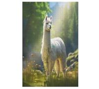 Alpaca Wooden Jigsaw Puzzles 1000 Piece Puzzle For Adults. Challenging To Complete But Fun And Humorous Jigsaws 78×53cm