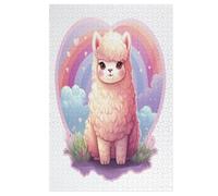 Alpaca Wooden Jigsaw Puzzles 1000 Piece Puzzle For Adults. Challenging To Complete But Fun And Humorous Jigsaws 78×53cm