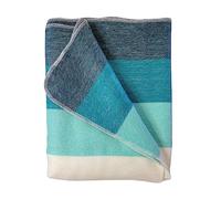 Alpaca Wool Throw Blanket | Warm, Ultra-Soft, Breathable, Non-Itchy Blanket-Throw | Hypoallergenic and Beautiful Fabric (Aquamarine)
