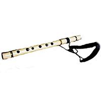 Alpacaandmore Professional White Quena Flute from Peru, Jakaranda Wood