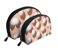 Alpaca's body display Moon Cosmetic Bag, Travel Makeup Pouch, Portable Waterproof Cosmetic Pouch for Girls Women., Egg Display Collection, One Size