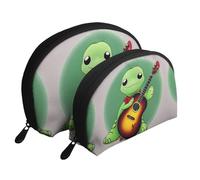 Alpaca's body display Moon Cosmetic Bag, Travel Makeup Pouch, Portable Waterproof Cosmetic Pouch for Girls Women., Returnee Holding A Guitar, One Size