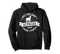 Alpacas Hoodie - I Just Care About Alpacas! Pullover Hoodie