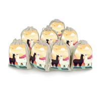 Alpacas in Love in The Mountains 8 PCS Muslin Bags with Drawstring Sachet Bags Empty Small Cotton Drawstring Bag Muslin Reusable & Washable Cotton Bag for Herb Spice Candy Soap Jewelry Wedding Gift Po
