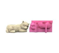 Alpacas Pen Holder Silicone Mold Table Ornament Planter Flowerpot Epoxy Resin Plaster Making Tool Planter Mold
