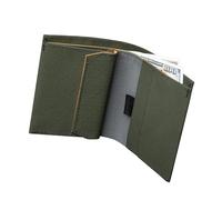 ALPAKA Ark Bifold Coin Wallet Mens Minimalist Slim Wallet with RFID Blocking Front Pocket Wallet with Magnetic Coin Pouch - Holds 5 Cards Plus Cash - Waterproof Axogrid 210D, Green