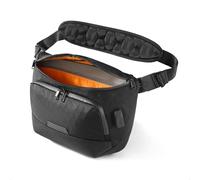 ALPAKA Bravo Sling Max Black 8L, Sling Bag with RFID-Blocking, Crossbody Sling Bag for Men, Mens Shoulder Bag with Maglockz Buckle, Lockable Zippers & External USB Port, Removable Shoulder Strap