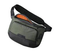 ALPAKA Bravo Sling Max Green 8L, Sling Bag with RFID-Blocking, Crossbody Sling Bag for Men, Mens Shoulder Bag with Maglockz Buckle, Lockable Zippers & External USB Port, Removable Shoulder Strap