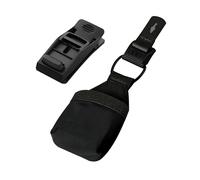 ALPAKA HUB Earbuds Pouch - Soft Elastane & Ballistic Nylon 840D Headphone Case Compatible with AirPods Pro - Wireless Open Earbuds Holder Organizer with HUB Magnetic Suction Clip, Weatherproof Fabric