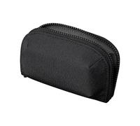 ALPAKA Hub Zip Pocket Axoflux 300D - Zipper Wallet - Key Pouch for Car Keys - 30 Cards Max- Two Accordion Storage Sections - Magnetic Closure SD Card Case - HUB Accessories Compatible (Black)