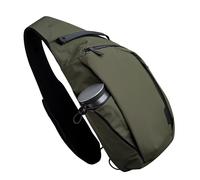 ALPAKA Metro Crossbody Left Shoulder 7.5L - Crossbody Bag Men,Sling Backpack - Fits 11" Tablet - Single Shoulder with YKK Zipper - Expandable Water Bottle Pocket - Phone Sleeve- Green Axoflux 210D