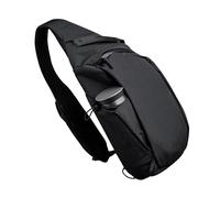 ALPAKA Metro Crossbody Left Shoulder 7.5L - Crossbody Bag Men,Sling Backpack - Fits 11" Tablet - Single Shoulder with YKK Zipper - Expandable Water Bottle Pocket - Phone Sleeve- Black Axoflux 210D