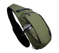 ALPAKA Metro Crossbody Left Shoulder Bag 7.5L | Crossbody Sling Bag Men | Sling Backpack Fits 11" Tablet | Men's Handbag with Zippers, Expandable Water Bottle Pocket, Phone Sleeve (Green)