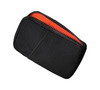 ALPAKA Zip Card Pouch Axoflux 210D - RFID Blocking Material - Holds Ten to Twenty Cards - Minimalist Men's Wallet - Front Slip Pocket - Compatible with HUB Accessories - YKK Silent Zippers (Black)